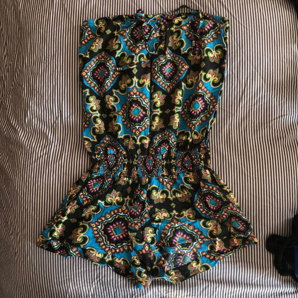 Patterned romper